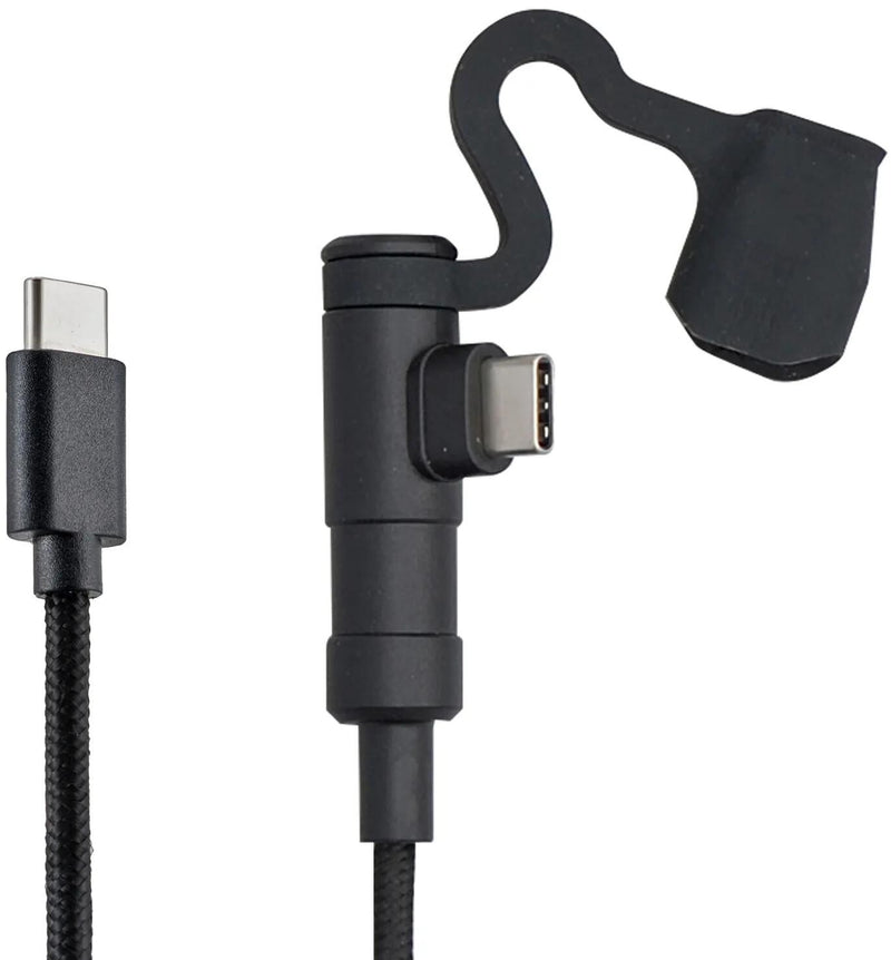 Load image into Gallery viewer, Daytona usb-ladekabel motorrad usb cable type-c to type- sw 20cm