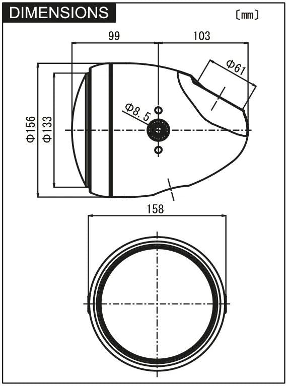 Load image into Gallery viewer, Daytona scheinwerfer vintage headlights,vintage h4 60 55w, 5 3 4 black.