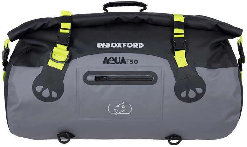 Load image into Gallery viewer, Oxford bagagerol aqua t-50 baggage roll t-50 black grey fluo