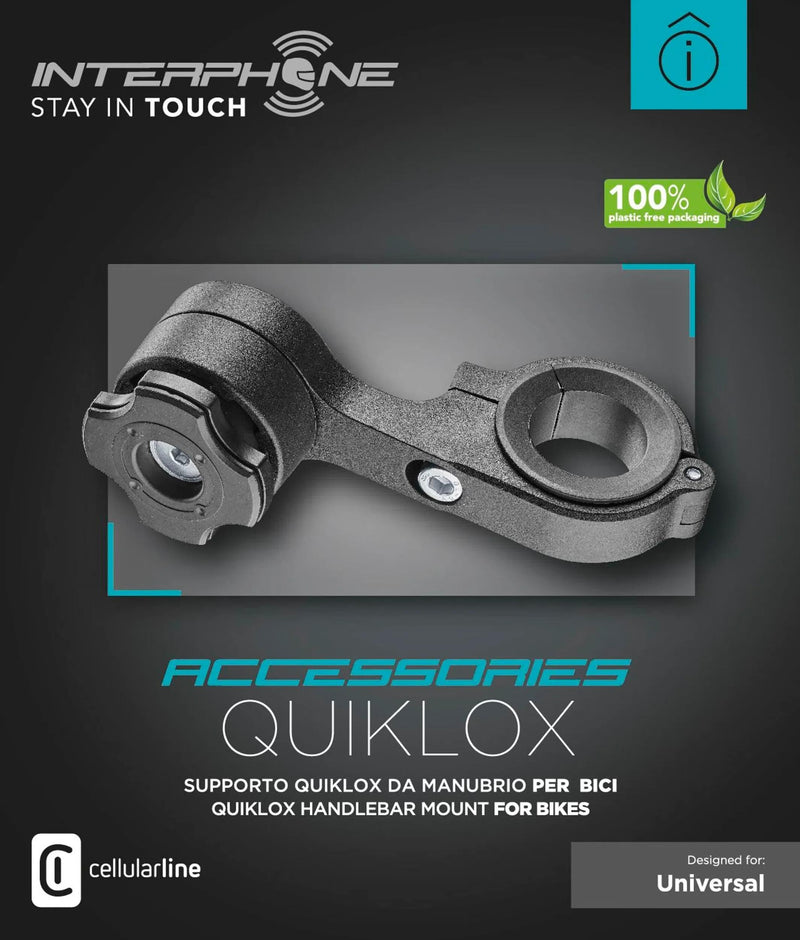 Load image into Gallery viewer, Interphone handyhalter quiklox caseholder q-lox for bicycle handleb