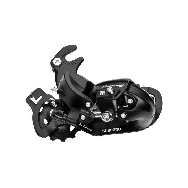 Load image into Gallery viewer, Tourney TY300 achterderailleur 6 7-speed met haak zwart