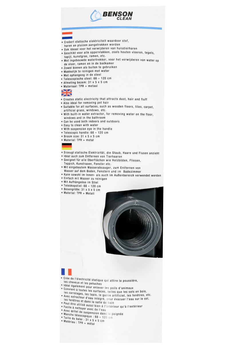Laden Sie das Bild in Galerie -Viewer, Producten rubberbezem 31cm met telescoopsteel 68 120