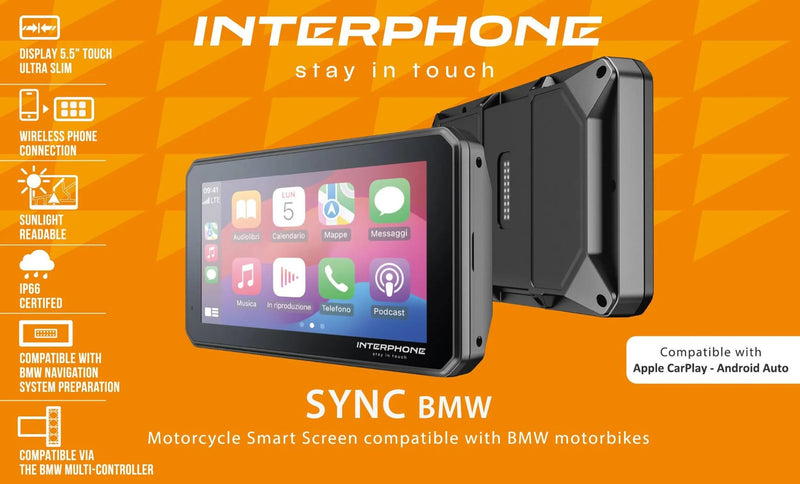 Load image into Gallery viewer, Interphone infotainmentsystem sync55 bmw smart display sync bmw car play,android auto 5.5