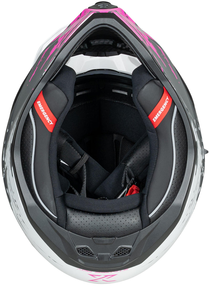 Load image into Gallery viewer, Spec-x endurohelm sx-62.01 r1 stinger adv helmet spac-x sx-62.01 r1 stinger adv l white pink