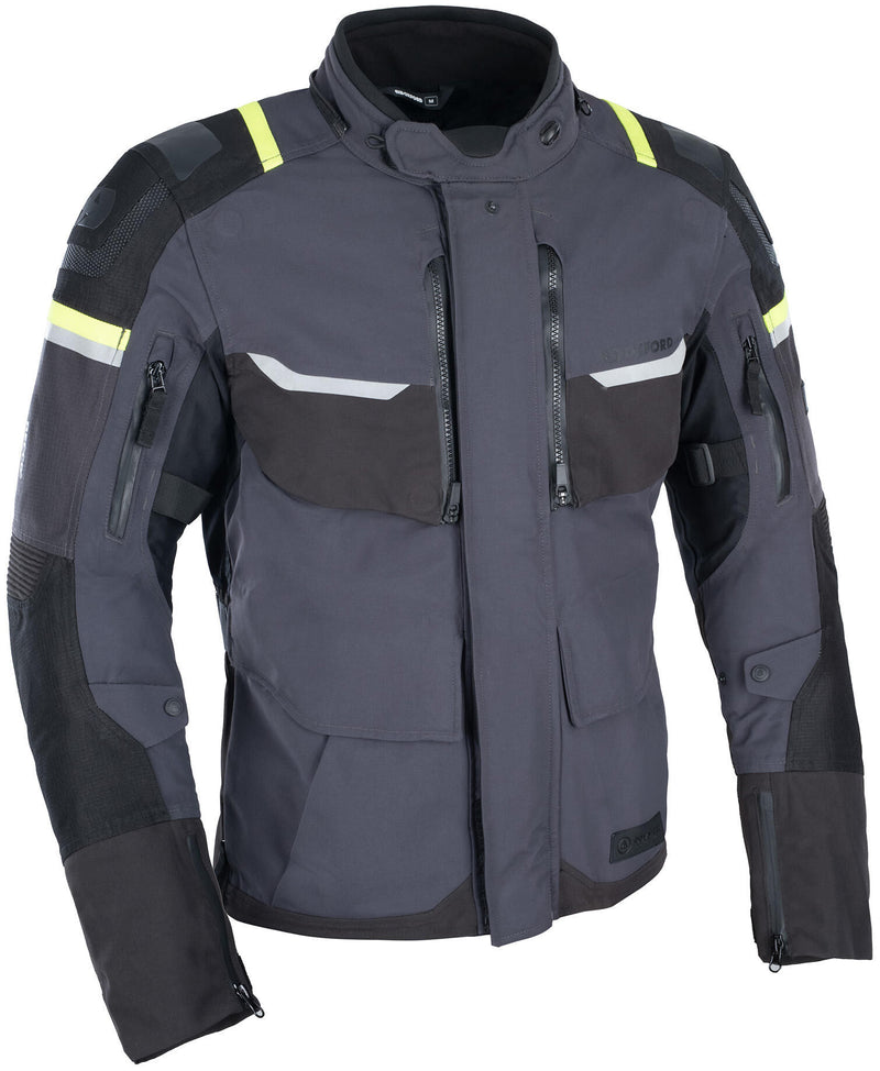 Load image into Gallery viewer, Oxford jas stormland jacket stormland gray sw neon yellow size