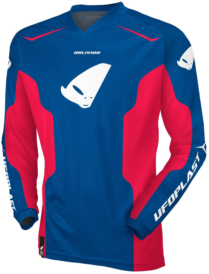 Load image into Gallery viewer, Ufo plast jersey mx oblivion mx jersey ufo oblivion blue red gr. m