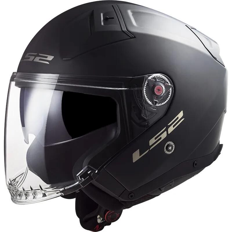 Load image into Gallery viewer, Ls2 jethelm of603 infinity ii solid helmet infinity ii black matt gr. m
