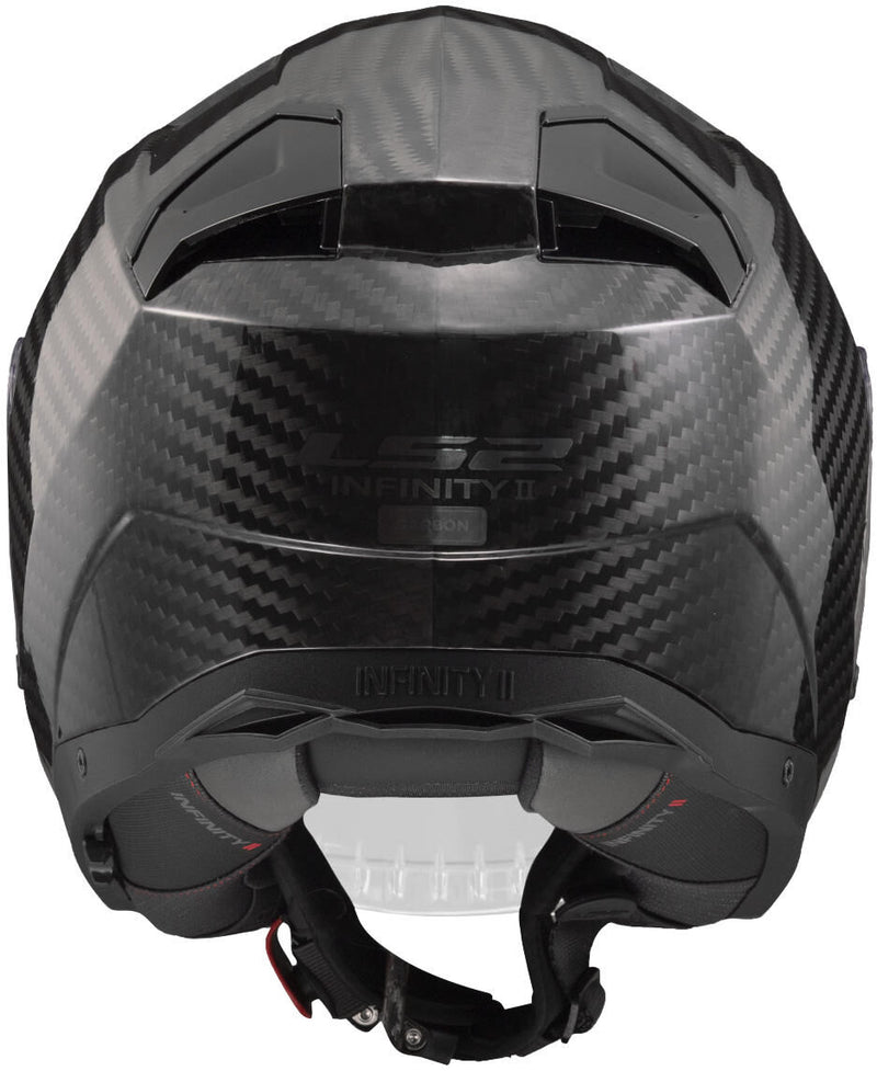 Load image into Gallery viewer, Ls2 jethelm of603 infinity ii carbon solid helmet infinity ii carbon black gr. s