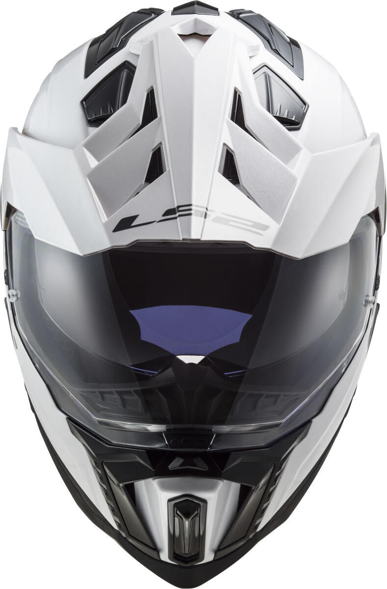 Load image into Gallery viewer, Ls2 endurohelm mx701 explorer solid helmet explorer white gr. m