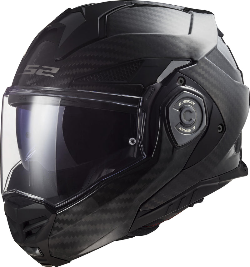 Load image into Gallery viewer, Ls2 opklaphelm ff901 advant x carbon solid helmet advant x carbo black gr. 3xl