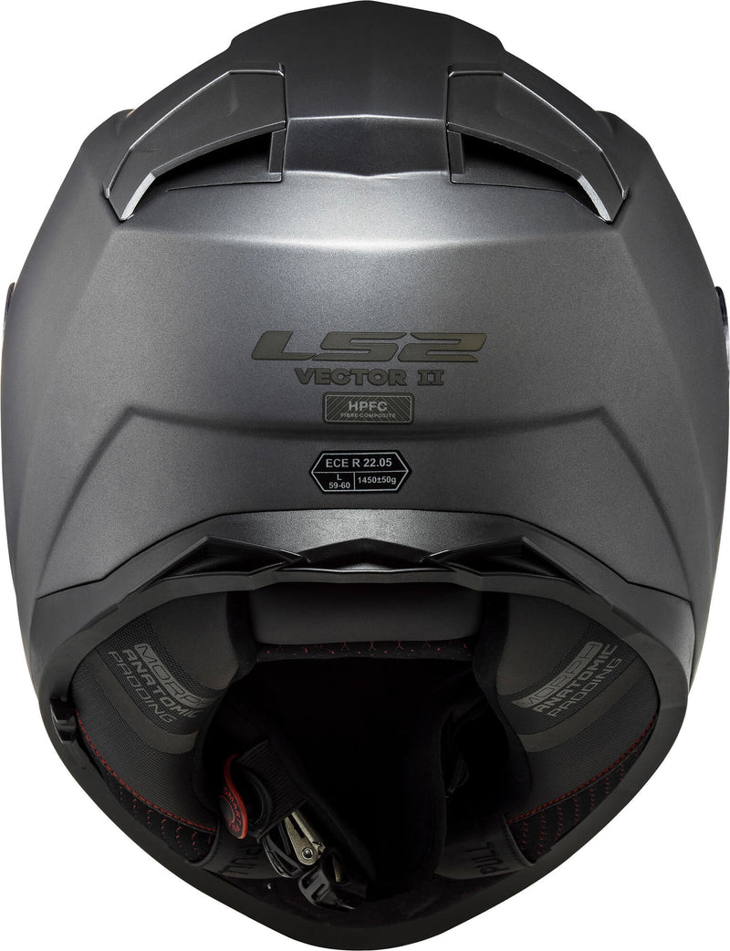 Cargue la imagen en el visor de la galería, Ls2 integraalhelm ff811 vector ii solid helmet ff811 vect. ii solid xs tit. black