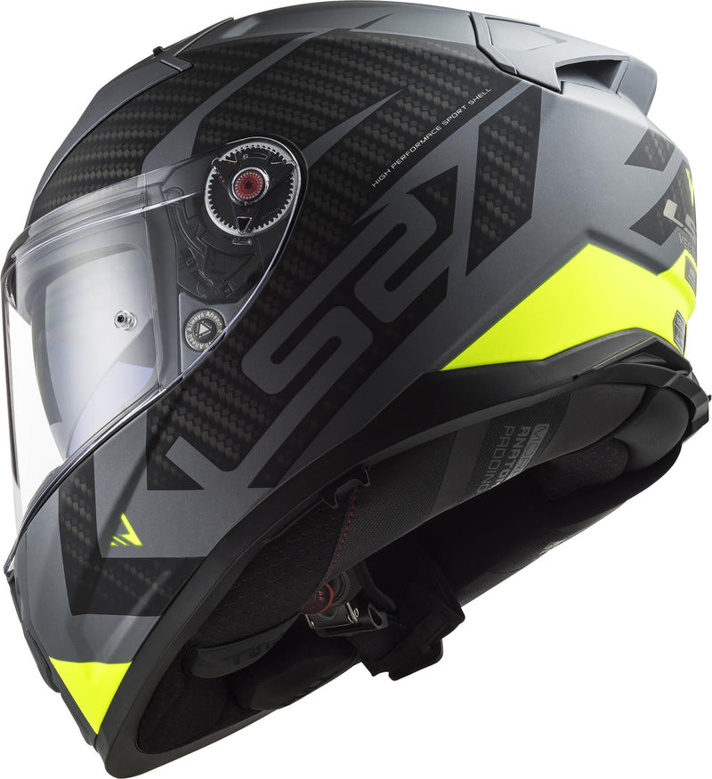 Load image into Gallery viewer, Ls2 integraalhelm ff811 vector ii splitter helmet ff811 vect. ii spl. xxl tit. yellow