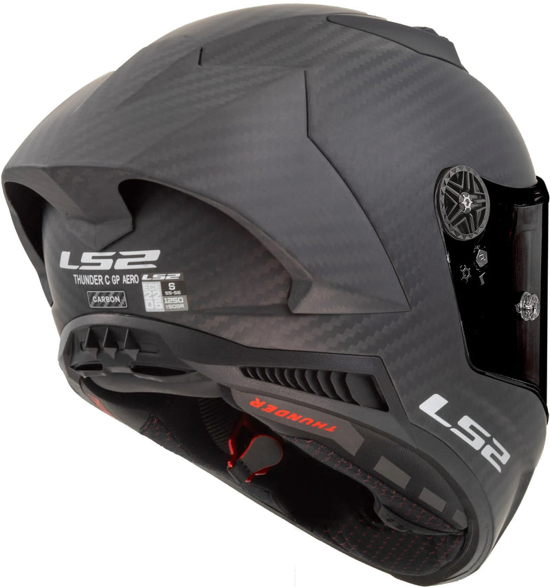Load image into Gallery viewer, Ls2 integraalhelm ff805 thunder carbon gp aero helmet thunder gp aer black matt gr. xl