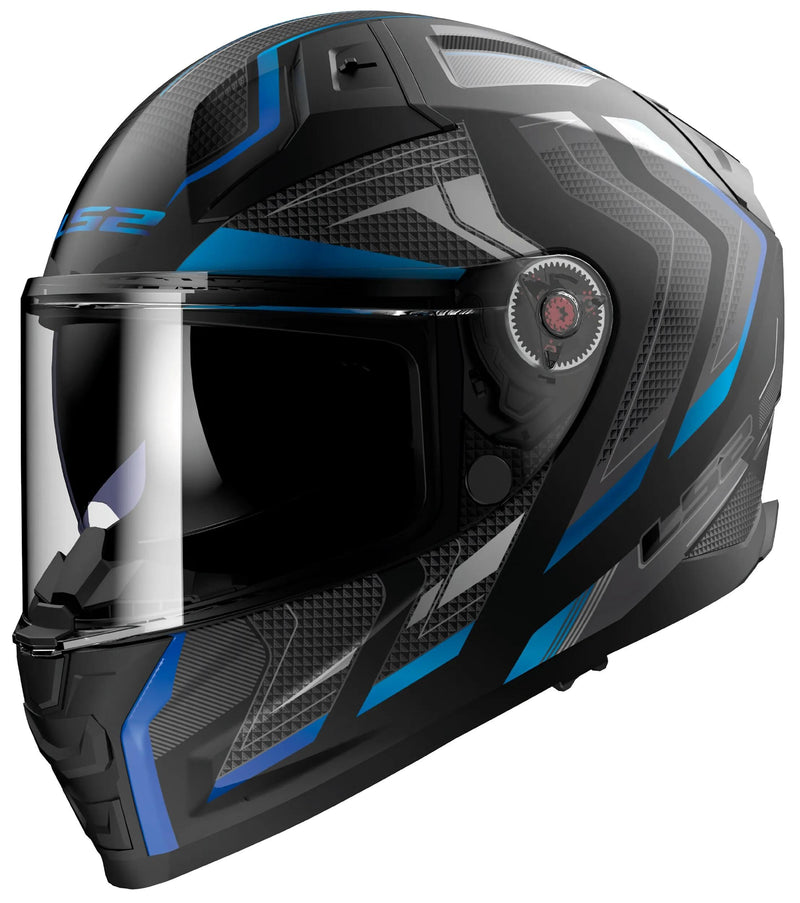 Load image into Gallery viewer, Ls2 integralhelm ff811 vector ii alizer helmet ff811 vector i alizer m. sw bl gr. m