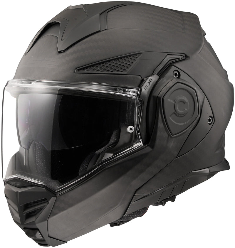 Load image into Gallery viewer, Ls2 opklaphelm ff901 advant x carbon matt helmet advant x carbo black matt gr. s