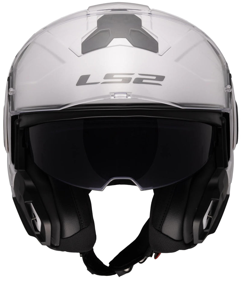 Load image into Gallery viewer, Ls2 klapphelm ff910 advant ii solid helmet ff910 advant ii solid 3xl white