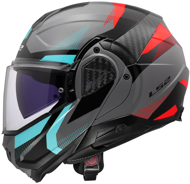 Load image into Gallery viewer, Ls2 klapphelm ff910 advant ii triple helmet ff910 advant ii triple s gr blue red