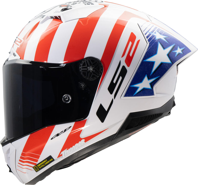 Load image into Gallery viewer, Ls2 integraalhelm ff805 thunder carbon gp aero replica baz helmet ff805 thunder gp aero replica baz xxl