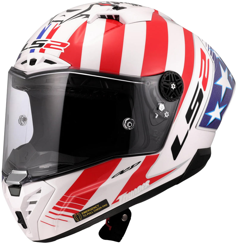 Load image into Gallery viewer, Ls2 integralhelm ff805 thunder carbon gp aero replica baz helmet ff805 thunder gp aero replica baz gr. m