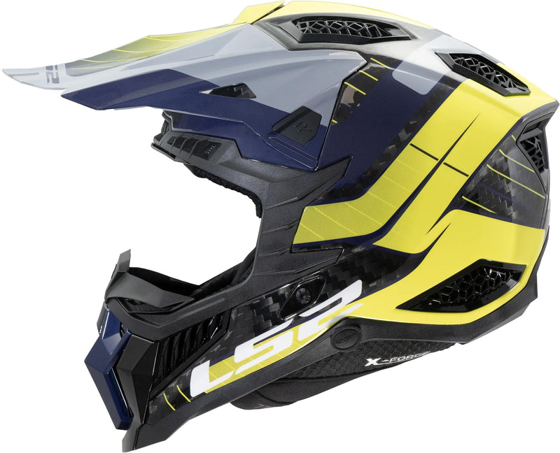 Load image into Gallery viewer, Ls2 crosshelm mx703 x-force galuo helmet x-force galuo gray neon yellow gr. l