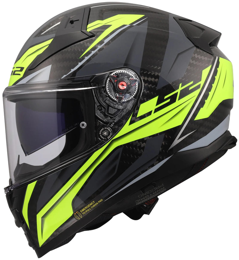 Load image into Gallery viewer, Ls2 integralhelm ff811 vector ii carbon savage helmet ff811 vector i c savage h-v yellow m
