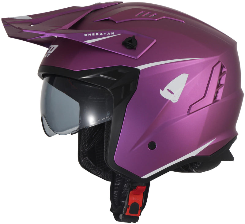 Load image into Gallery viewer, Ufo plast sheratan jethelm helmet sheratan xl fuchsia matt