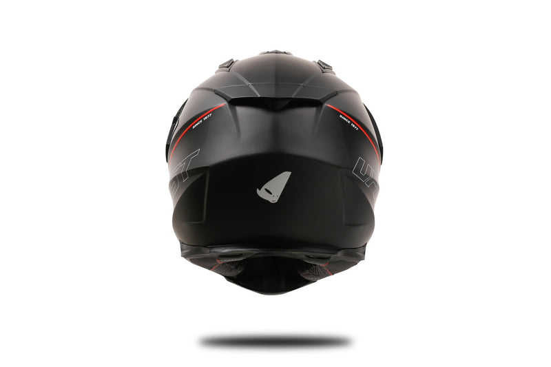 Load image into Gallery viewer, Ufo plast endurohelm aries helmet aries s black red