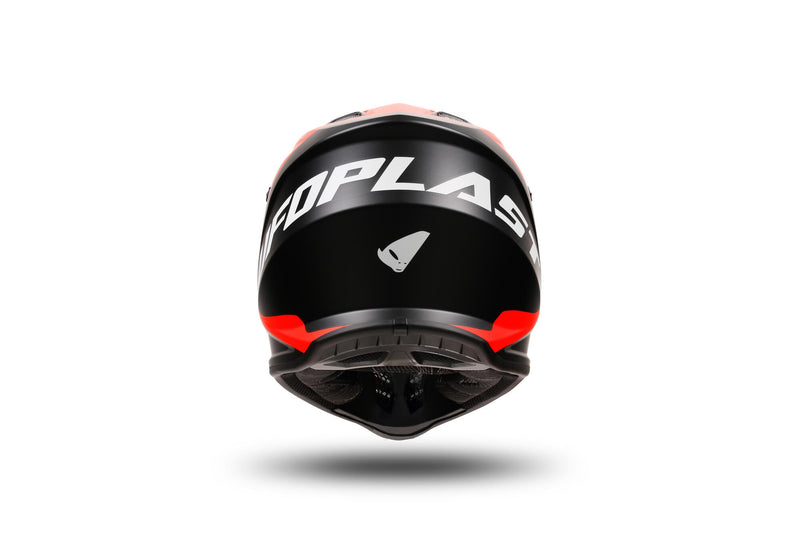 Cargue la imagen en el visor de la galería, Ufo plast kinder crosshelm korey , uitneembaar helmet ufo plst korey s black red