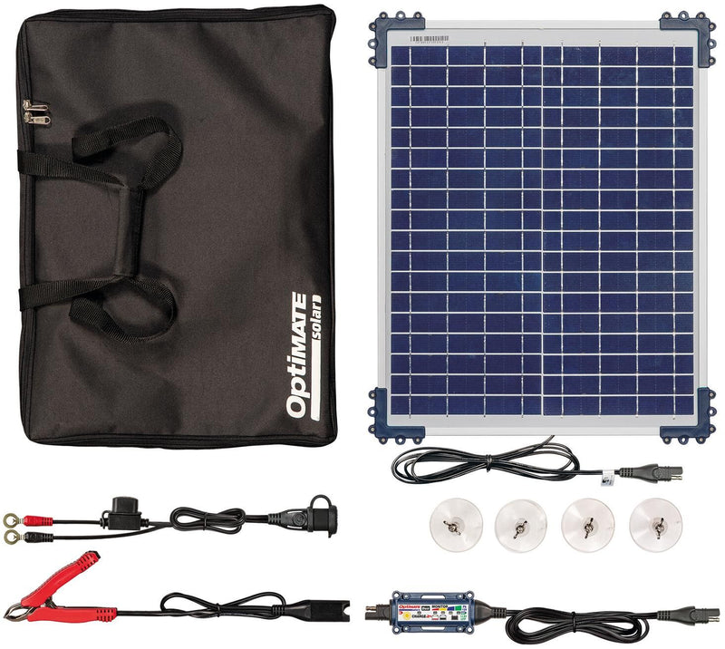 Load image into Gallery viewer, Tecmate acculader optimate solar duo 20w travel kit optimate charger solar duo 20w