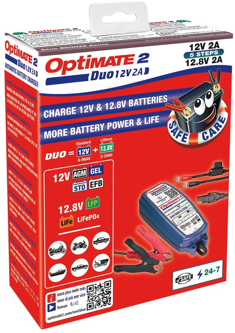 Load image into Gallery viewer, Tecmate batterieladegerät optimate 2 duo optimate 2 charger duo