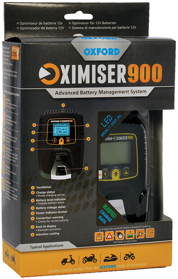 Load image into Gallery viewer, Oxford acculader oximiser 900 battery charger oximizer 900 euro