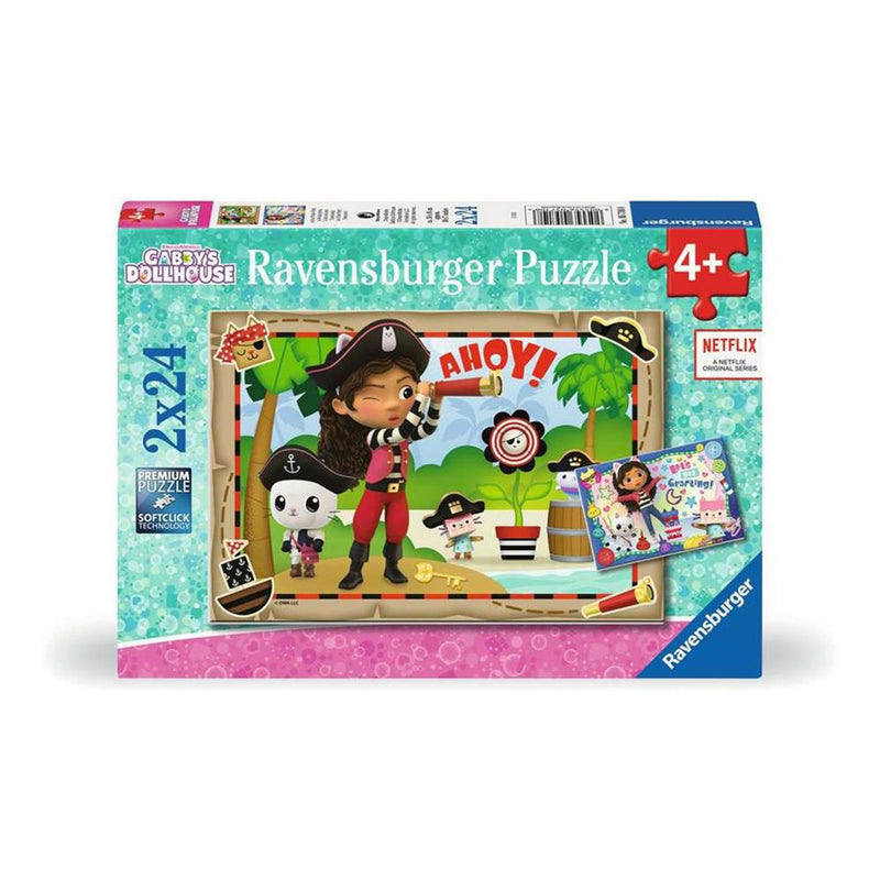 Load image into Gallery viewer, Ravensburger gabby's poppenhuis legpuzzel, 2x24st.
