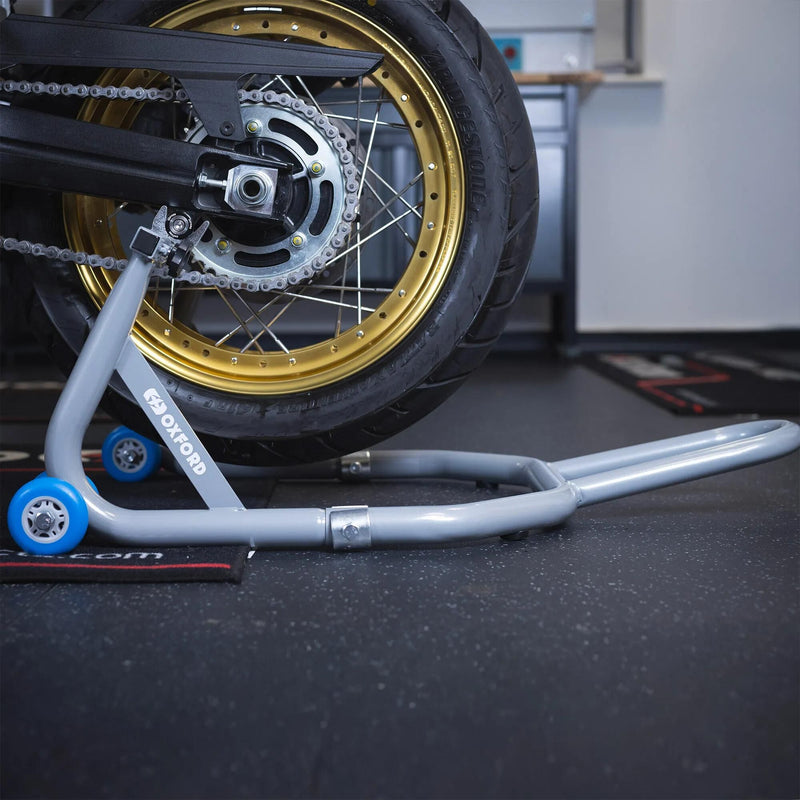 Load image into Gallery viewer, Oxford montageständer premium rear paddock stand montagest. premium back silver