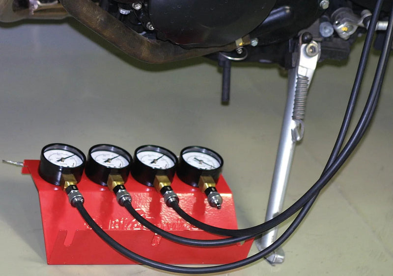 Load image into Gallery viewer, Bikeservice synchrontester prfwrkzstz synchro tester analog m 4 clocks