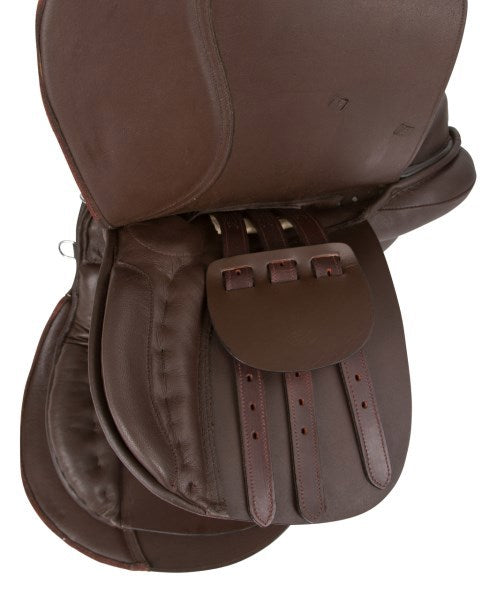 Afbeelding laden in galerijviewer, Producten zadelstartset haflinger 17 5 bruin