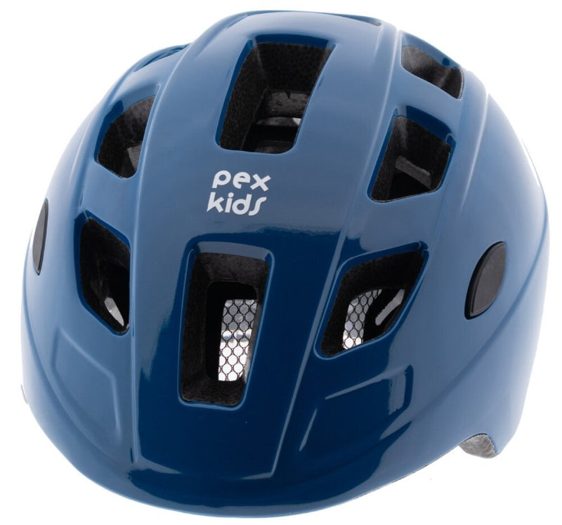Afbeelding laden in galerijviewer, Pexkids kinderhelm in-mold 52-56cm blauw