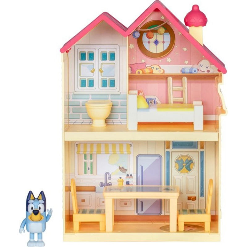 Afbeelding laden in galerijviewer, Moose toys bluey mini speelhuis met meubels en speelfiguur