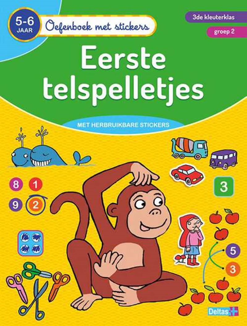Load image into Gallery viewer, Deltas oefenboek met stickers-eerste telspel