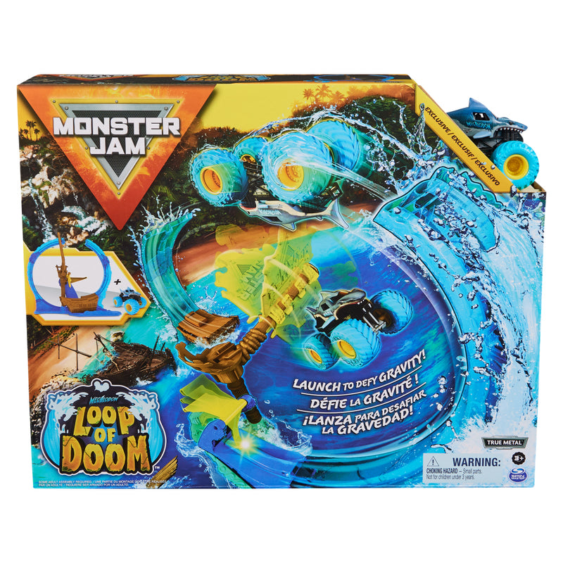 Load image into Gallery viewer, Monster jam megalodon loop of doom stuntspeelset