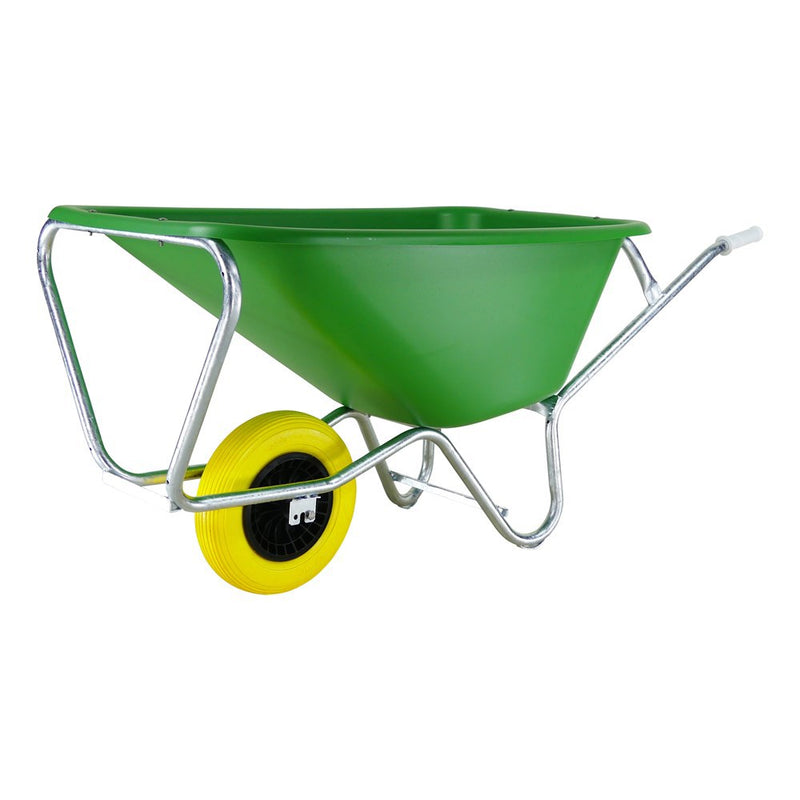 Afbeelding laden in galerijviewer, Fort producten kruiwagen f s 165l groen hdpe bak plusnooitmeerlek