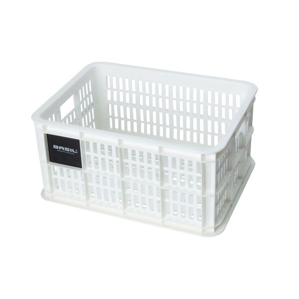 Load image into Gallery viewer, Basil fietskrat S - klein - 17.5 liter - wit