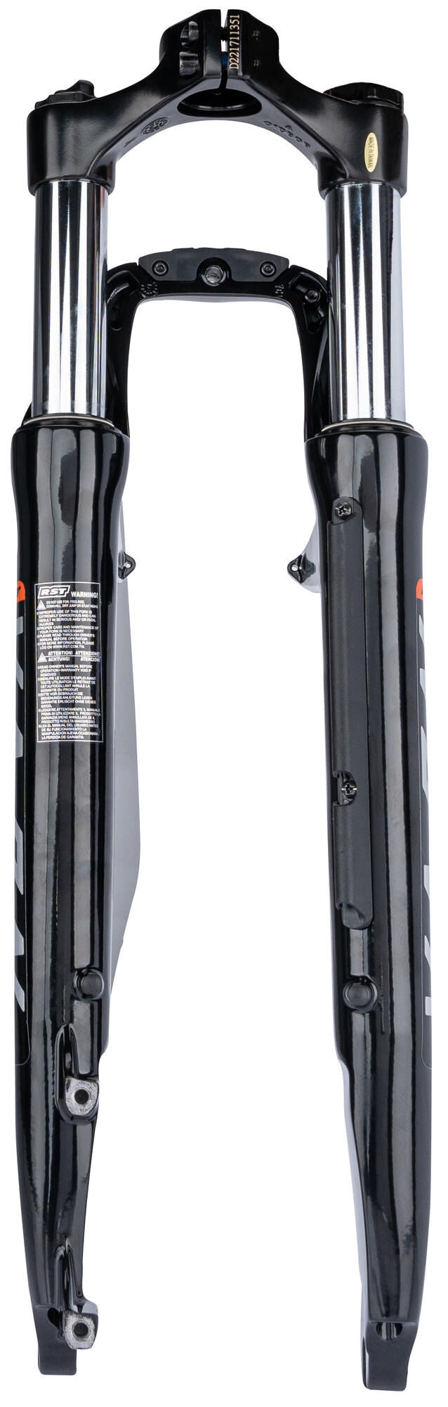 Load image into Gallery viewer, Rst verende voorvork nova pls tnl spring nova pls tnl 28 black v-br+disc 60mm