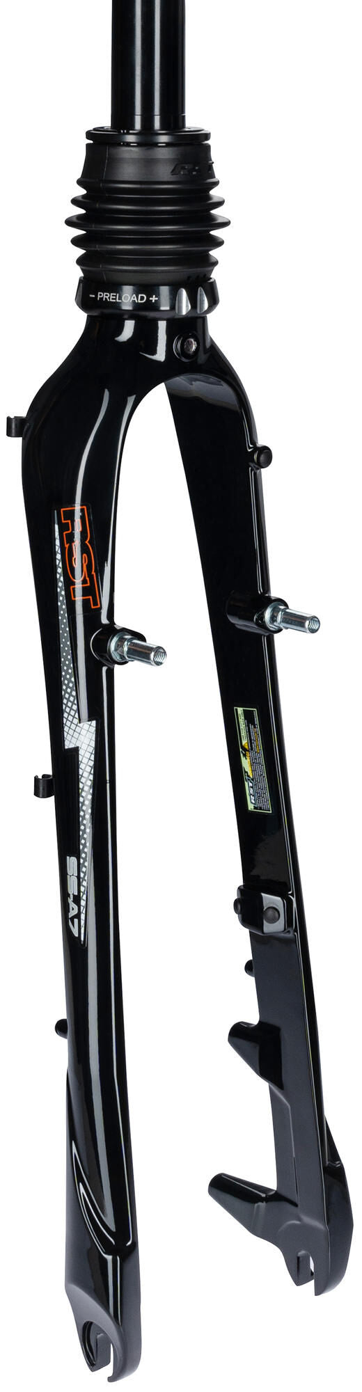 Load image into Gallery viewer, Rst verende voorvork single shock a 7 t susp.fork single shock a 7 t black