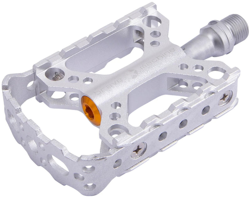 Load image into Gallery viewer, Brave pedal platform pedal silver