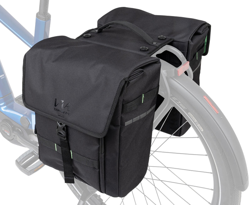 Load image into Gallery viewer, Contec dubbele tas via weekender ct twin bags via weeke nder mik 2.0 black