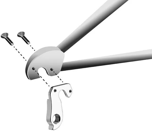 Load image into Gallery viewer, Union schaltauge dropout hg-230 incl. screws