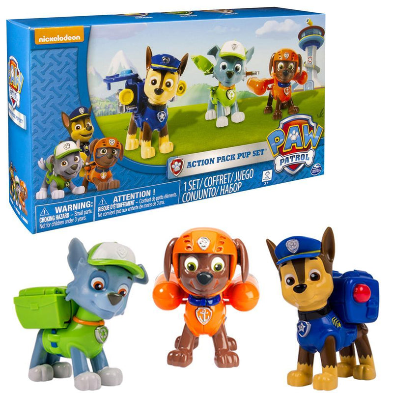 Afbeelding laden in galerijviewer, Paw patrol action pack 3 pups rockyen zuma en chase