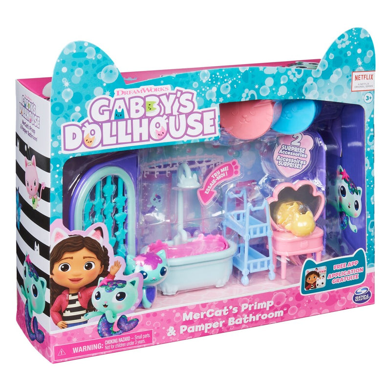 Load image into Gallery viewer, Gabby's dollhouse gabby #039;s dollhouse mercats primp and pamper badroom