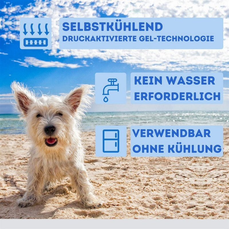 Load image into Gallery viewer, Nosli zelfkoelende koelmat voor honden en katten 76x103 cm zeeblauw