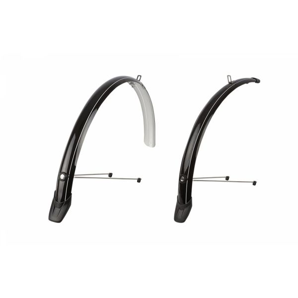 Load image into Gallery viewer, Spatbordset 28 51 mm Polisport Towny - zwart